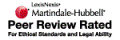 Martindale-Hubbell Peer Review Rated.